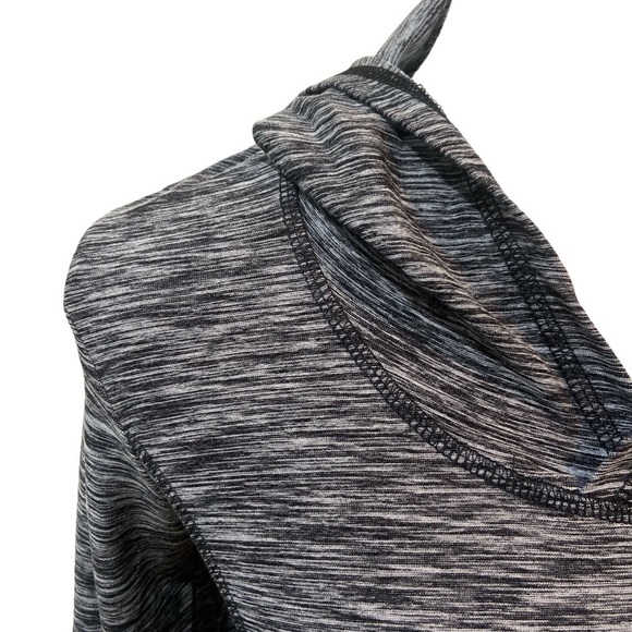 RBX performance athletic hoodie gray heathered Overstitching thumb hole small - Picture 6 of 14